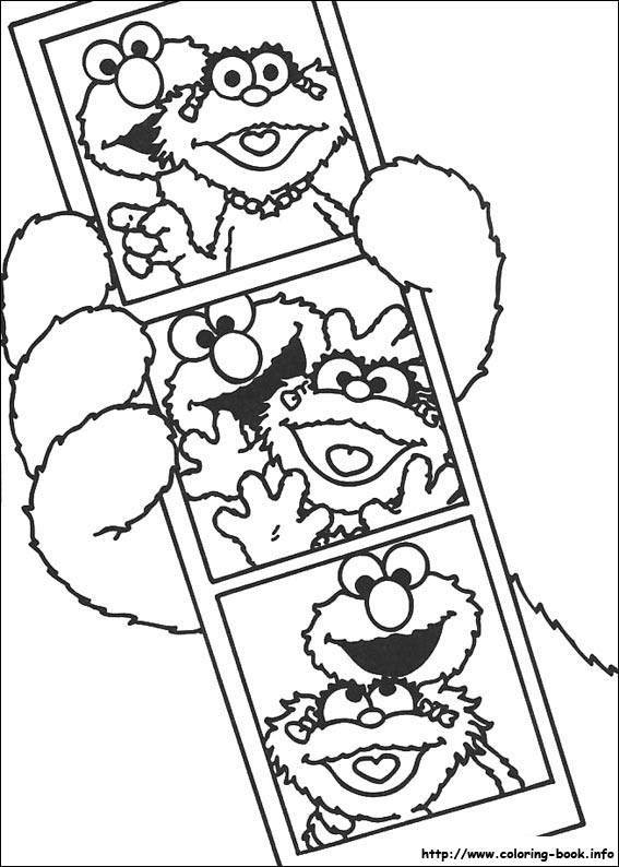 Sesame Street coloring picture